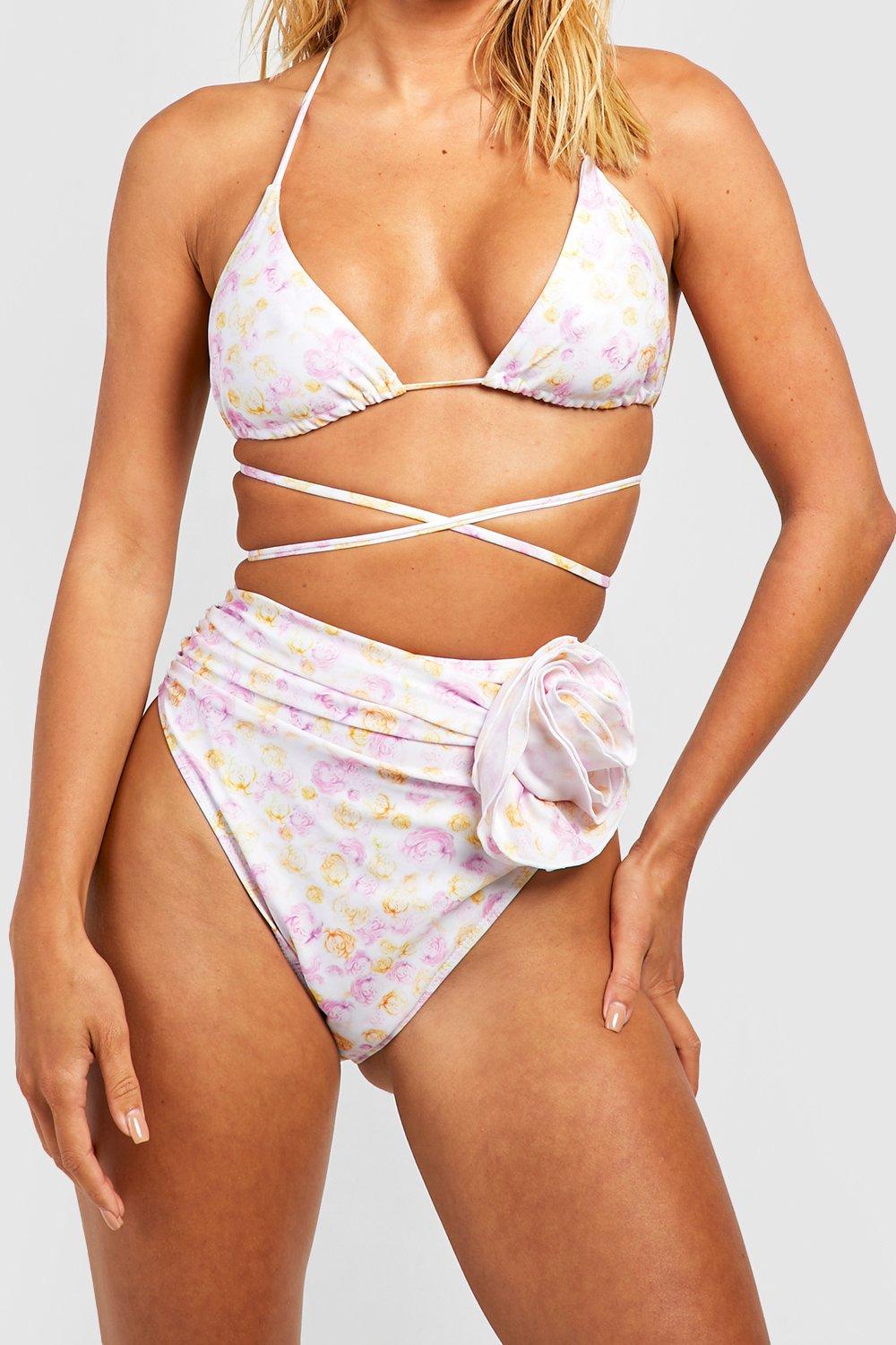 Floral high waist 2025 bikini set